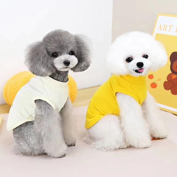 3 stk. Hundetøj til Små Hunde Piger, Hvalpe Ærmeløs Vest, Sommer Kæledyr Outfits, Trykt Hund T-shirts, Sød Cool Sweatshirt (Bjørn, 4 Størrelser)