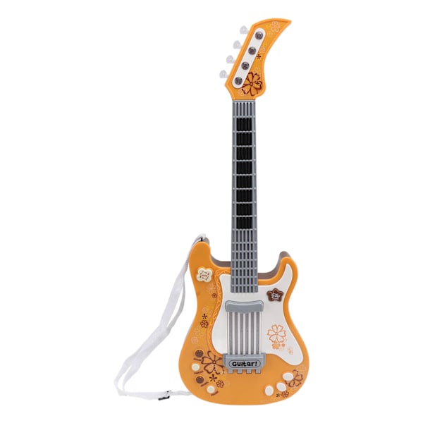 Barnens Simulerings Elektroniska Gitarr Multi-lägen Smart Gitarr Leksak Plast Barn Musikinstrument Gul