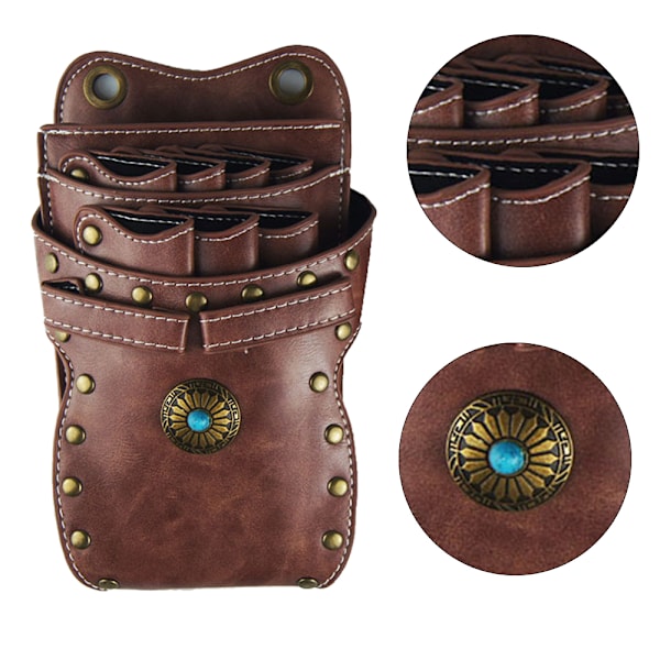 Saxpåse Holster med Bälte för Frisörer, Salongsfrisörer Barberare Saxar