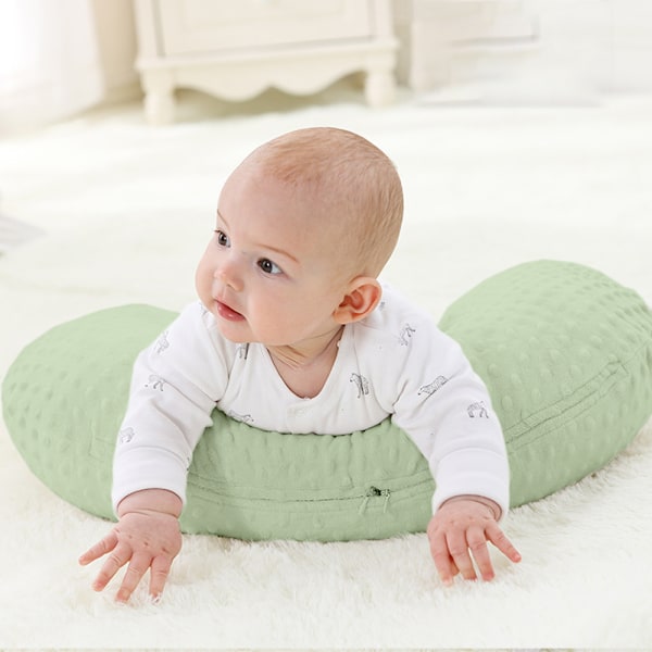 Ammepudebetræk og amme- og flaskefodringsplacering, babysupport, mavetid, babysittestøtte