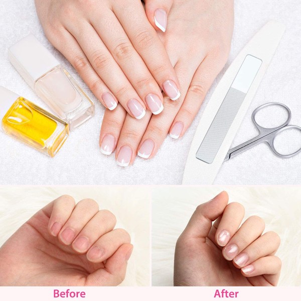 5 st Glasnagelpolerare Kristallnagelglansbuffert Polerare Kristallglas Nano Nagelfil med Fodral för Naturliga Naglar