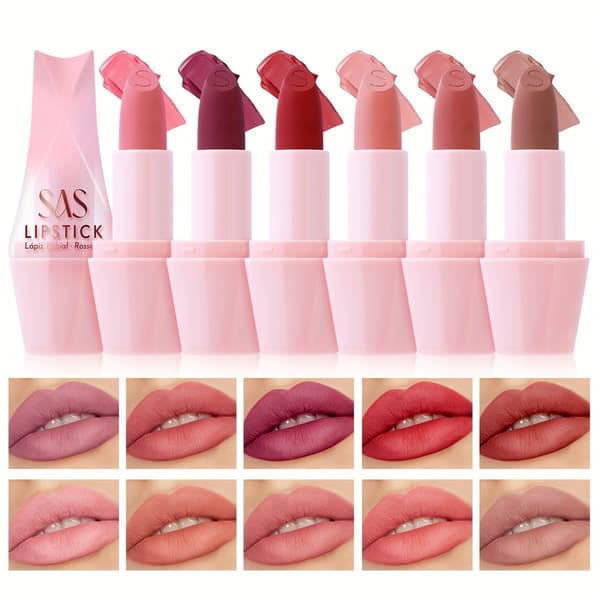 Moisturizing, hydrating, long-lasting, waterproof, non-stick matte lip gloss SAC015A+B
