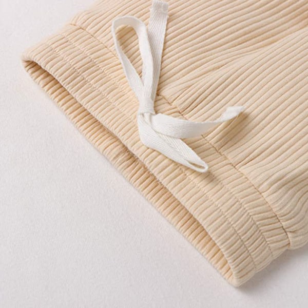 Nyfødt Baby Pige Dreng Efterårs Tøj Outfits Langærmet Strikket Bomuld Romper & Bukser Spædbarn Vinter Sæt