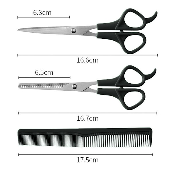 Hårklippningssaxar Set, Frisörsaxar Set för Män Kvinnor Husdjur Hemma Salong Barber Klippset
