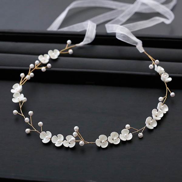 Silver Bröllopsdiadem med Rhinestones, Kristallpärlor, Hårslingor, Bröllopshuvudbonader för Brud, Brudtärna, Flicka