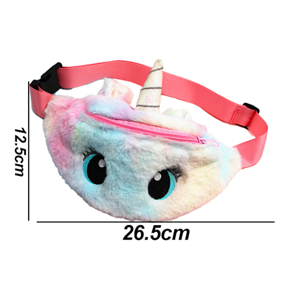 Jente Unicorn Fanny Pack - Skråveske Belteveske Sport Løping Campingtur
