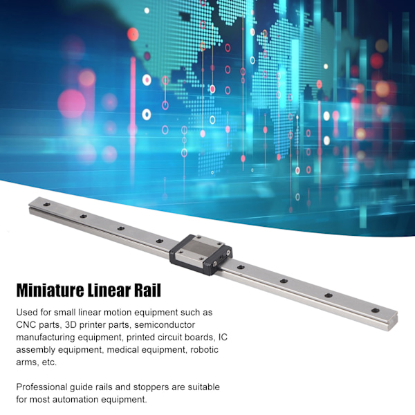 MGN15 Linjärstyrning Kärnindustriell Automatiseringsutrustning Linjär Rörelse Glidspår 350mm