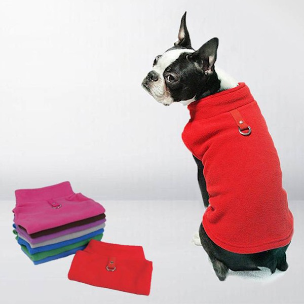 Hundetøj Tykt Solidt Polar Fleece Tøj