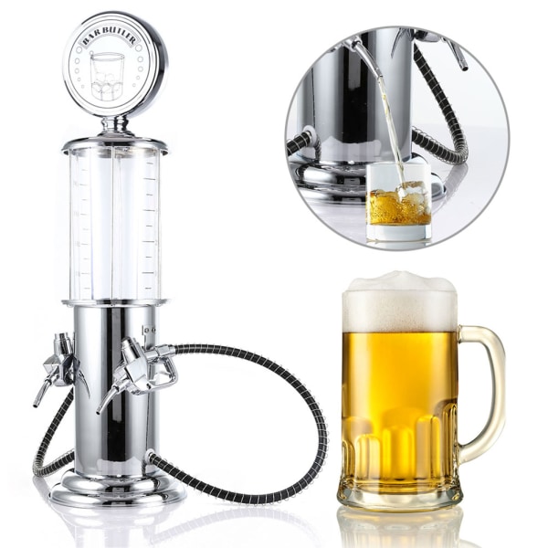 Mini Beer Dispenser Machine Double Gun Pump Transparent Layer