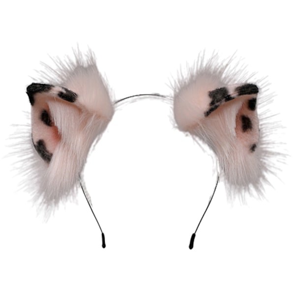 Katte-Ræv-Gris Faux Fur Øre Pandebånd Sød Halloween Håndlavet Dyr Pels Øre Hårbøjle