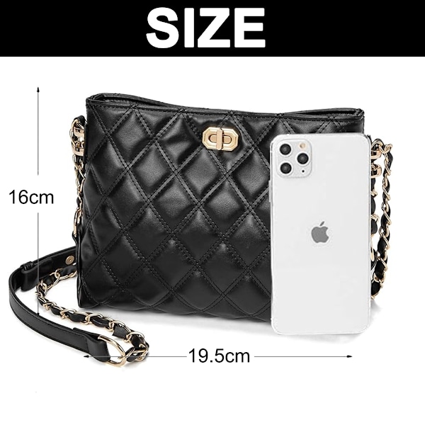 Små Crossbody-väskor för Kvinnor Plånböcker Mode Läder Lätt Handväskor Axelväska