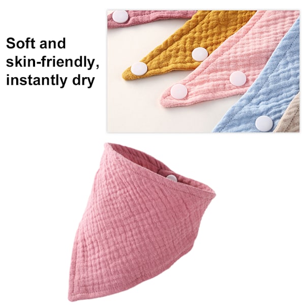 Vauvan liinat 10 kpl, vauvan bandana-liinat, puuvillaa, unisex-pojille ja -tytöille, 10 väriä, hampaiden leikkaamiseen ja sylkeilyyn