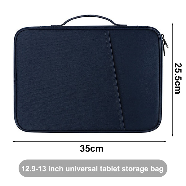 Nylon Laptop Taske Computer Taske, Vandafvisende 360° Beskyttende Slank Aktetaske