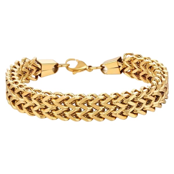 Mænds Link Kæde Armbånd Rustfrit Stål Bredde Længde