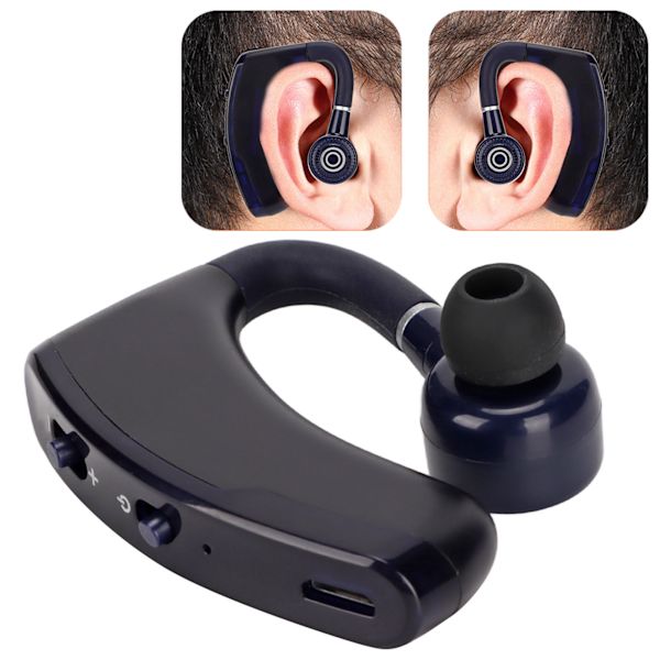 Bluetooth 5.2 Headset Handsfree Business Hörlurar med LED Digital Display för Affärs Kontor Körning