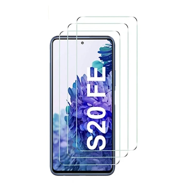 Kolme karkaistua lasikalvoa näytönsuojaa sopivat Samsung S20FE:lle