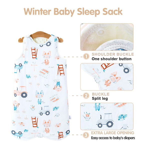 Ärmlös väst-typ baby spark-säker filt artefakt