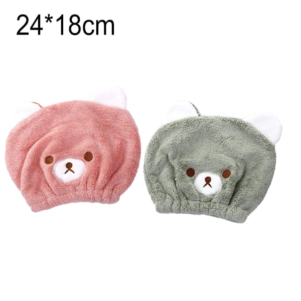 2 stk. Hurtigtørkende Håndklær for Barn, Hurtig Tørk Turban Håndkle for Barn, Hår Tørkehette