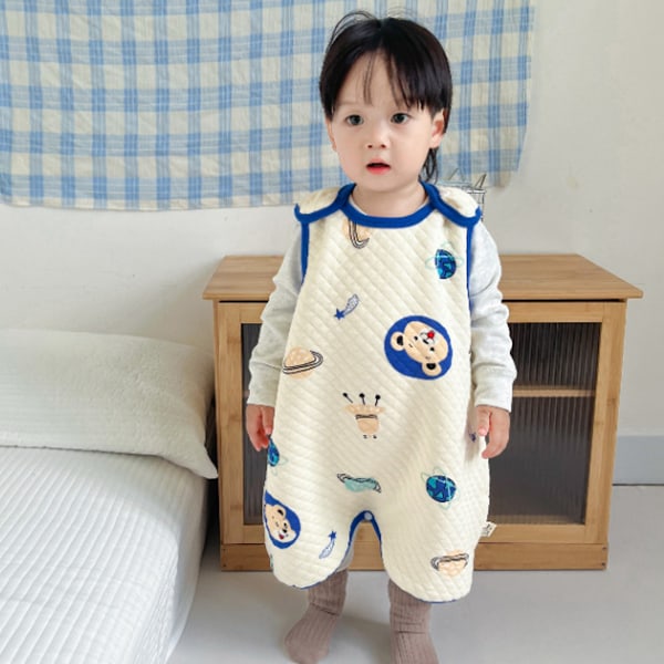 Baby sovepose vår og høst baby klips bomulls sovepose barn fire sesonger tynn bomulls ben sovepose