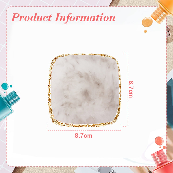 Harpiks Neglekunst Plade Palette Makeup Paletter Neglekunst Display Holder Fotografering Rekvisitter