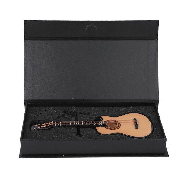 Miniatyr Akustisk Klassisk Gitarrmodell Mini Trägitarr Skrivbordsdekoration Presenter 20cm
