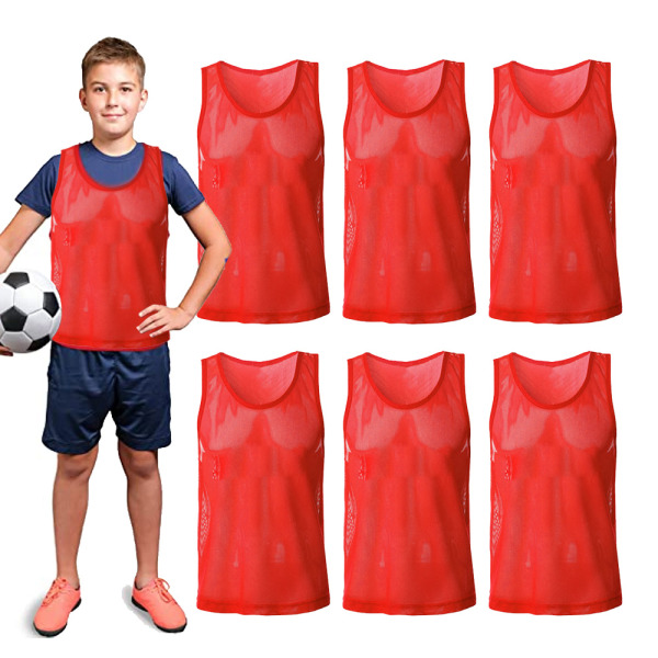 6-pak Pinnies Fotballvest for Sport Fotball Basketball