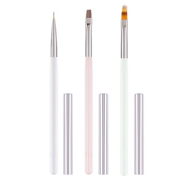 Fototerapi-penna, färgad gradient nagelborste, nagelspetskonstdesignverktyg