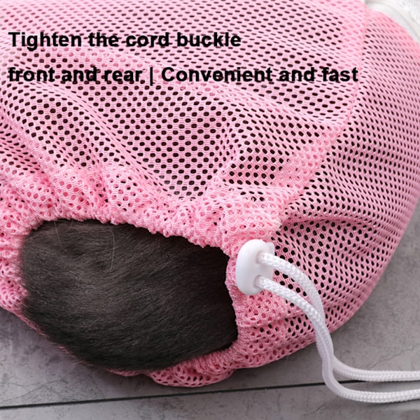 Kattbadpåse, valp hundrengöring duschpåse - justerbar anti-bit och anti-scratch polyester mjuk fasthållning katt grooming väska för bad, spik