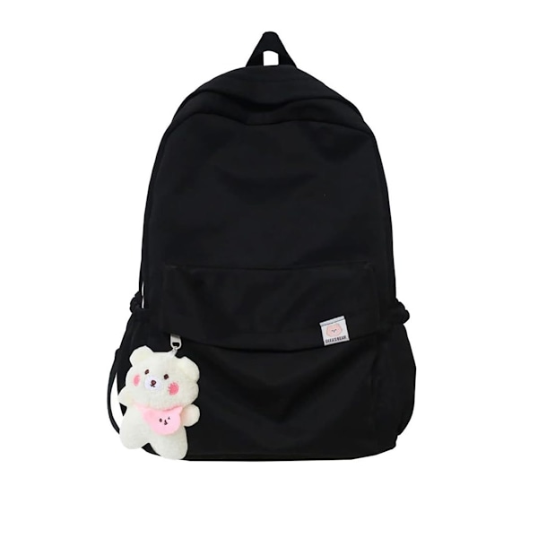 Æstetisk Rygsæk Sød Kawaii Rygsæk Skoleartikler Laptop Taske til Teenagere Piger Kvinder Studerende Ensfarvet