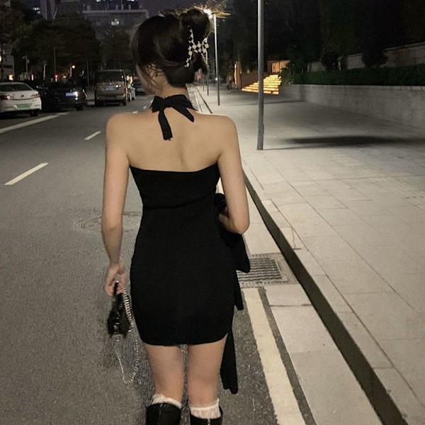 Sexy og elegant bodycon minikjole for kvinner - klubb- og cocktailkjole