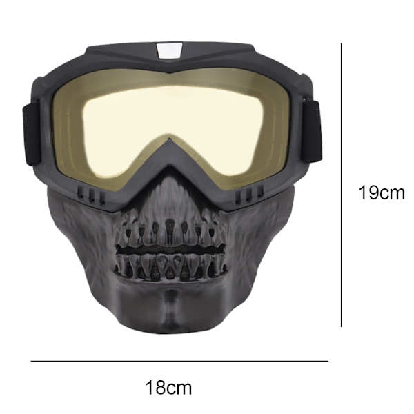 Motorsykkelmaske, hjelm-briller, motocross-briller