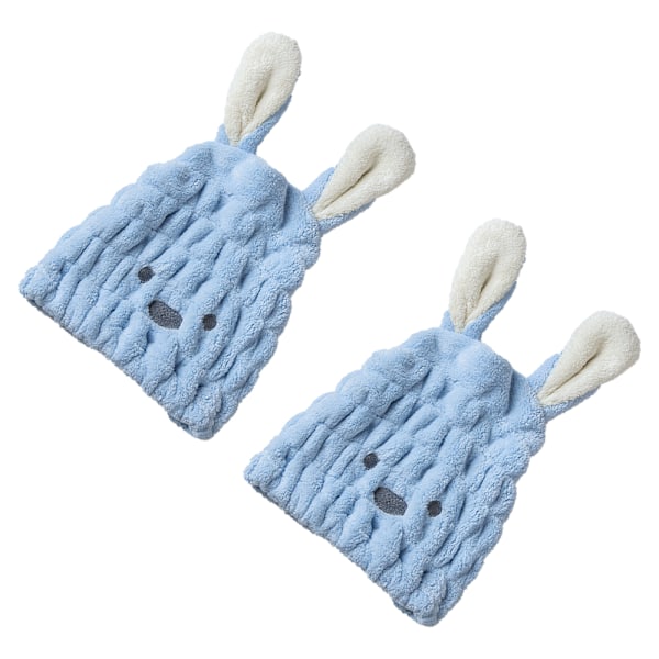 HårTorkningshatt, HårTorkningshandduk 2-pack, Absorberande Snabbtorkande HårTurban för Flickor och Kvinnor