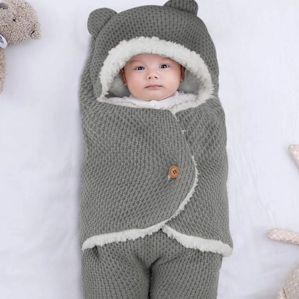 Vadderad babyvagnssovsäck med swaddling