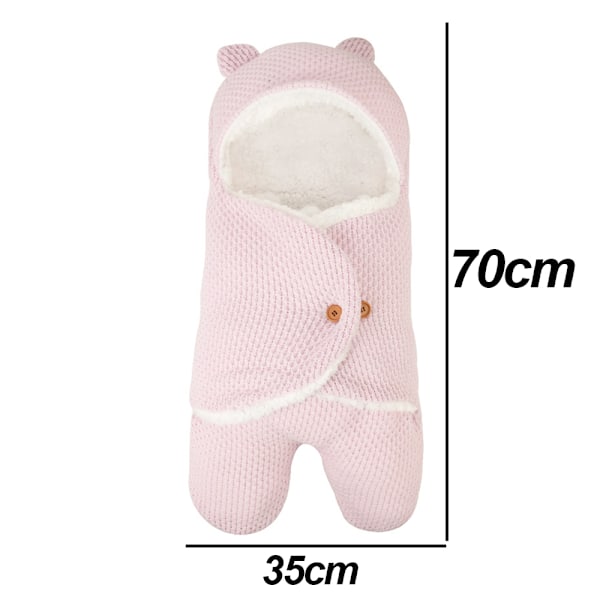 Höst- och vintersovsäck för bebisar, tjock fleece