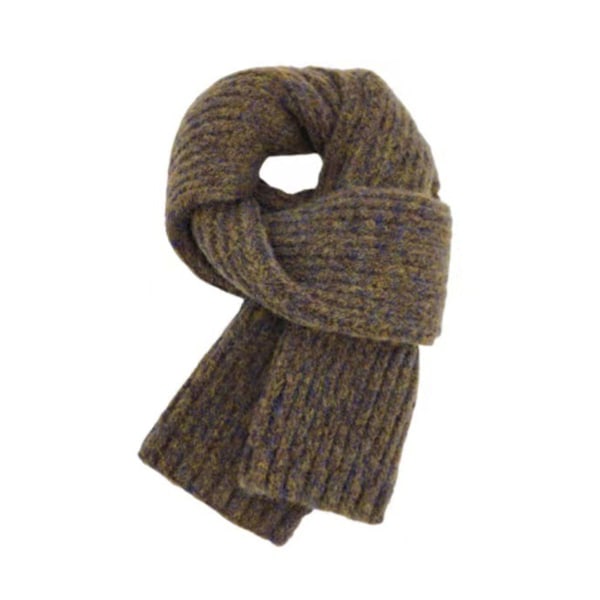 Lätt, mjuk, ribbad tjock halsduk stickad sjal wrap för dam höst och vinter sjal wrap