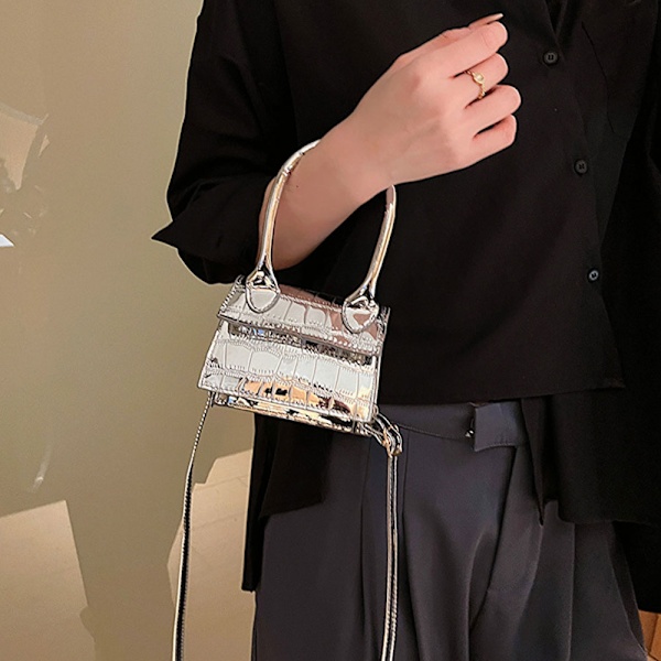 Skuldertaske klassisk pung i kunstlæder clutch taske egnet til damer dating dagligt