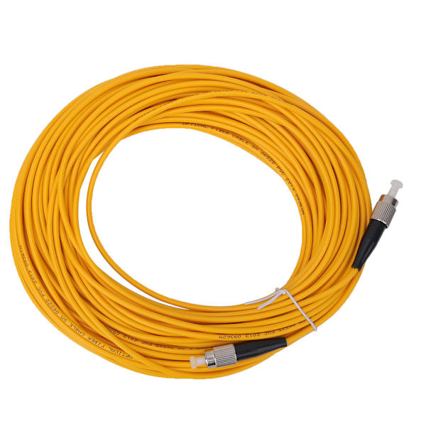 20m FC/UPC till FC/UPC Single Mode Optisk Fiber Patchkabel Sladd Gul