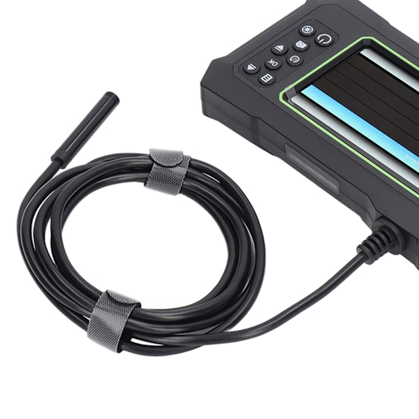 Endoskop 8mm Linse 4,3 tommer LCD Skærm Boreskop Kamera IP67 Vandtæt til Inspektion 7m / 22,97ft Grøn og Sort