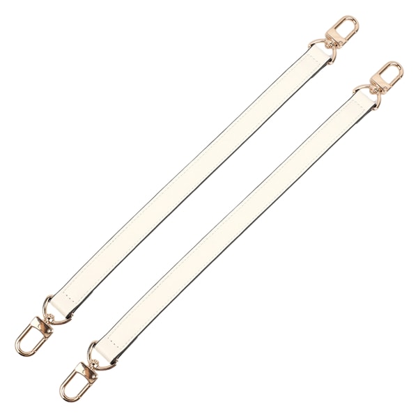 2-pack läderhandtag för handväskor, axelremsväskor, med snurrande karbinhakar