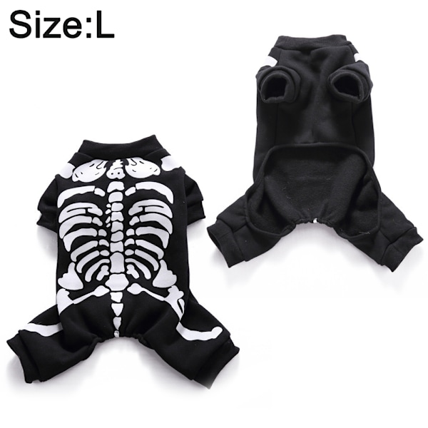 Kjæledyrkostyme Halloween Jul kostyme Hundeskjelletkostyme