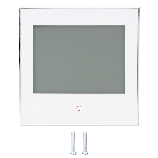 Termostat Rumtemperaturstyring Ugentlig Programmerbar LCD Touchskærm 3A AC110-230V Hvid