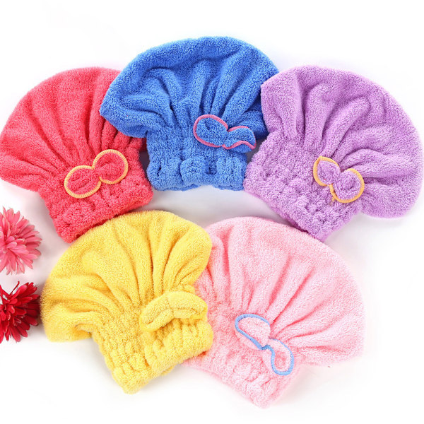 Hårhandduk 3-pack, Snabbtorkande Mikrofiber Hårhandduk, Superabsorberande Hårhandduk