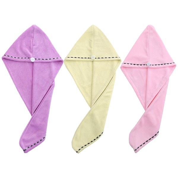 Hår Tørrehåndklæder til Kvinder, 3 Pak Super Bløde Absorberende Mikrofiber Turbaner Twist Hår Wrap