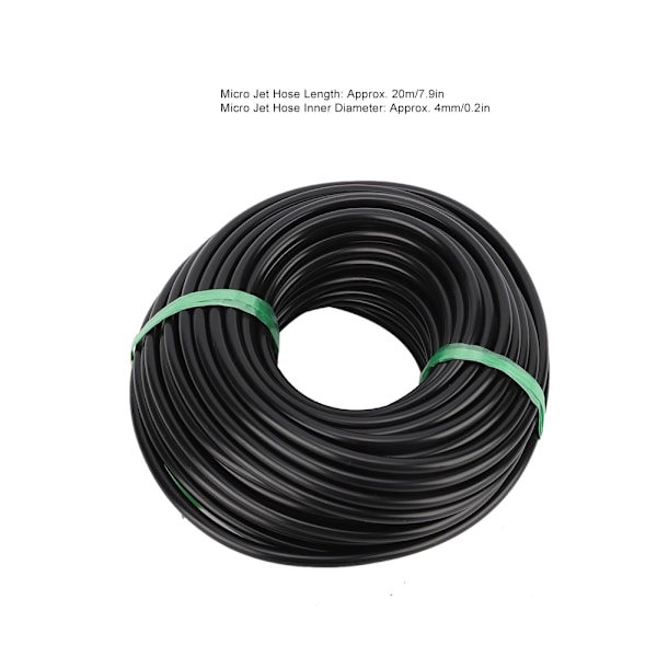 20M 4/7 Mikro Jet Slange Vann Sprøyte Dysesett Hage Vanningssystem