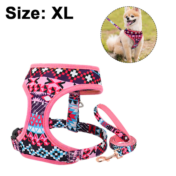 Pet Patterns Pehmeä ja Mukava Hyvin Tehty Syvä Kukallinen Ei Vedä Verkko Koiranpentu Koiran Valjaat Liivi, Säädettävät Valjaat Koirien ja Kissojen