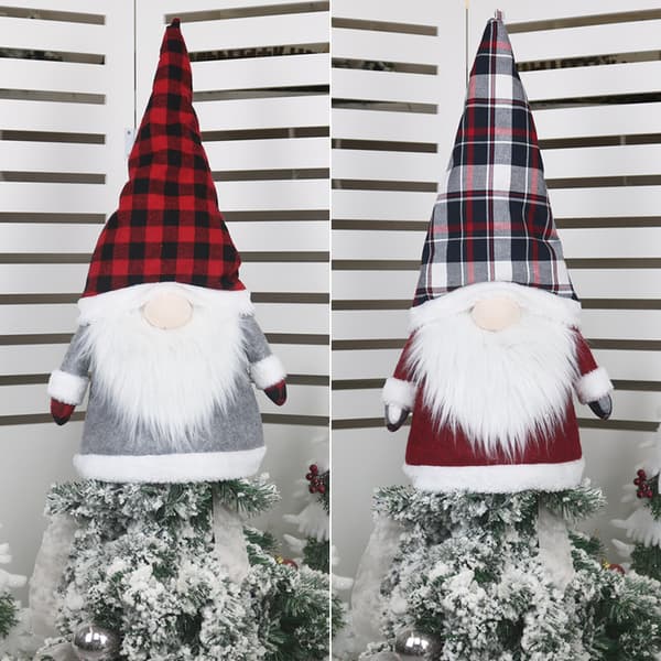 1 st svartvit juldekoration gubbe