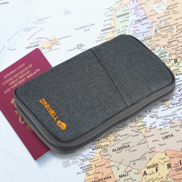 DINIWELL Portable Passport Wallet Kreditkortsbiljetthållare