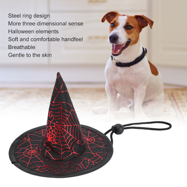 Halloween-hattar för små hundar med stålringdesign - Söt och trendig Halloween-festhatt för medelstora och stora hundar - Nr 3