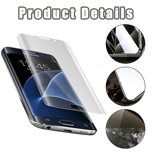 2st Samsung S7 Edge Heltäckande Skärmskydd l Plast Samsung S7 Edge Heltäckande