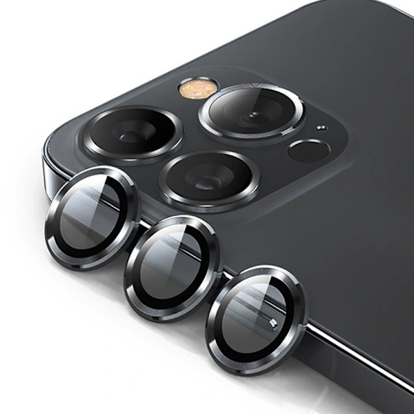 Hat Prince Linsskydd Härdat Glas iPhone 15 Pro/15 Pro Max Svart